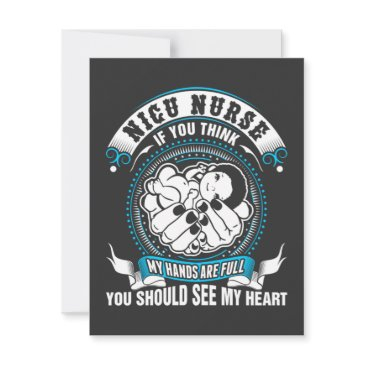 nursing life | nicu nurse my hand are full thank you invitations