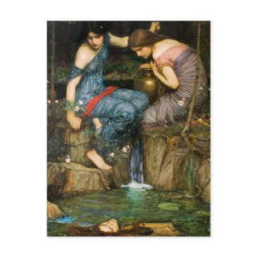nymphs finding the head of orpheus postinvitations