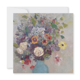 Small Odilon Redon - Vase Of Flowers Invitation Front View