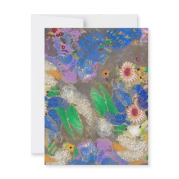odilon redon's abstract flower background. postinvitations