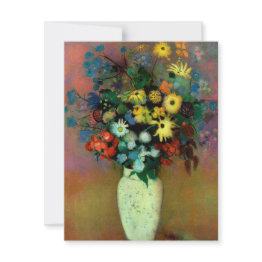Small Odilon Redon's Vase With Flowers (1914) Invitation Front View