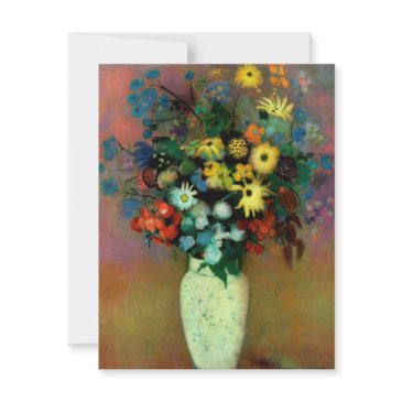 odilon redon's vase with flowers (1914) invitation