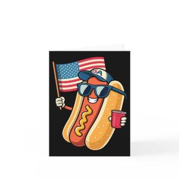 of july hotdog funny fourth of july patriotic usa invitations