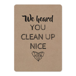 Small Officiant | Original And Funny Proposal Invitation Front View