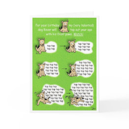 Small Oh No! You Killed My Dog! Invitations Front View