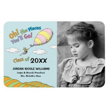 oh, the places you'll go! graduation announcement magnet