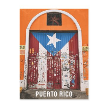 old san juan puerto rican flag street art door postinvitations