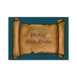 Small Old Scroll: You Fill In: Business Or Other: Invitations Front View