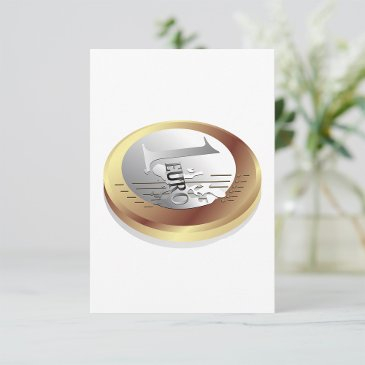 one euro coin invitations