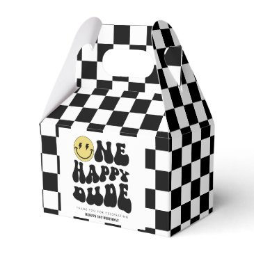 one happy dude | boys rad kids 1st birthday favor boxes