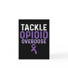 Small Opioid Overdose Awareness Warrior Survivor 18 Invitations Front View
