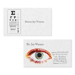 Small Optometrist Ophthalmologist Eye Destiny Destiny's Business Invitations Front View