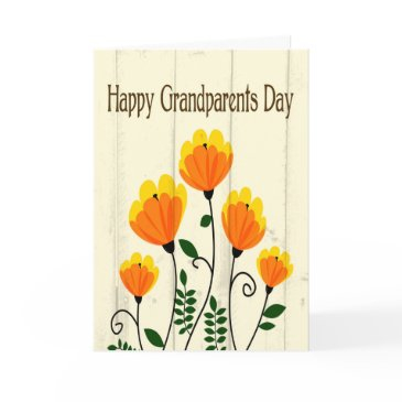orange and yellow flowers for grandparents day invitations