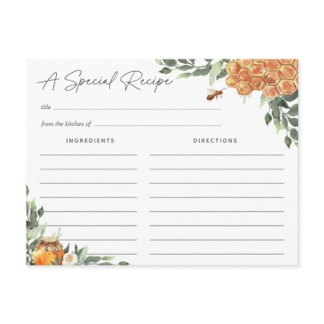orange blossom honey bee recipe invitations
