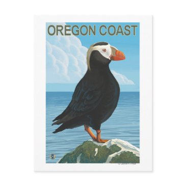 oregon coast tufted puffin postinvitations
