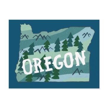 oregon illustrated map postinvitations