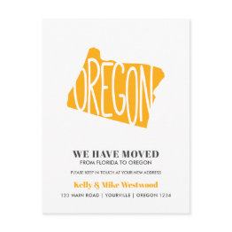 Small Oregon We've Moved New Address New Home Postinvitations Front View