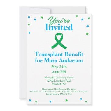 organ donation transplant fundraiser invitation