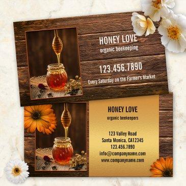 organic honey beekeeping business invitations
