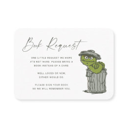 Small Oscar The Grouch Book Request Insert Front View