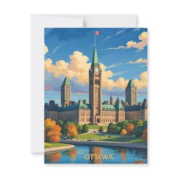 ottawa canada parliament building, city skyline postinvitations