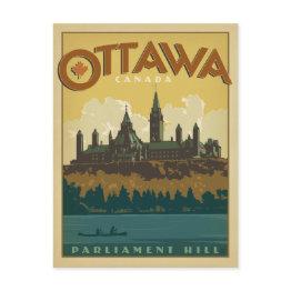 Small Ottawa, Canada Postinvitations Front View