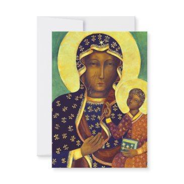 our lady of czestochowa black madonna thank you invitations