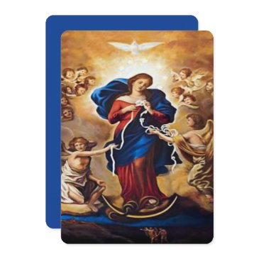our lady undoer of knots holiday invitations