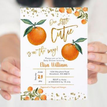 our little cutie is on the way invitation
