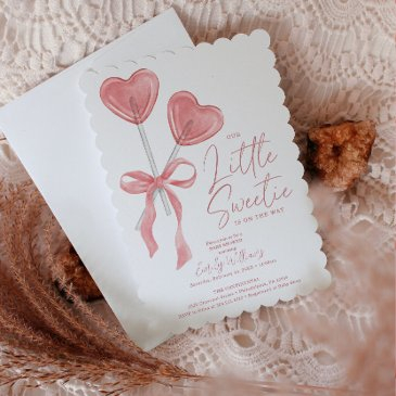 our little sweetie valentine baby shower invite