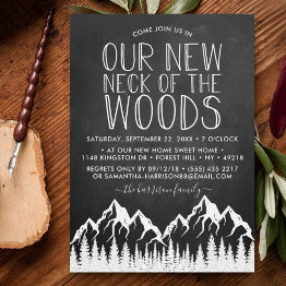 Small Our New Neck Of The Woods | Housewarming Party Invitation Front View