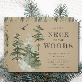 Small Our New Neck Of The Woods | Moving Announcement Front View