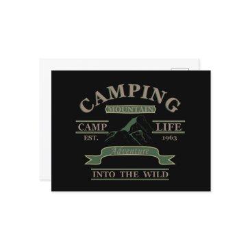 outdoor camping camper life holiday postinvitations