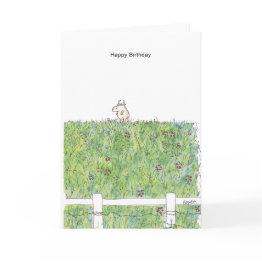 Small Outstanding In The Field Boynton Invitations Front View
