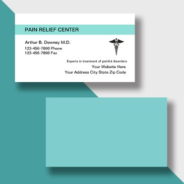 pain relief medical business invitations