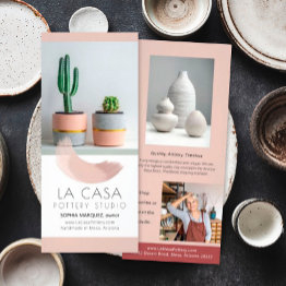 Small Paint Swash Creative Marketing Rack Invitations Front View