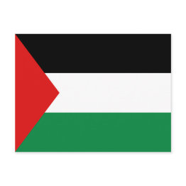 Small Palestine Flag Postinvitations Front View
