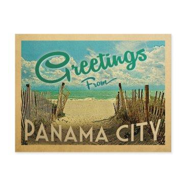 panama city beach vintage travel postinvitations