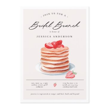 pancake bridal brunch bridal shower invitation