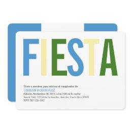 Small Party: Invitations: Guatemala: Guatemalan Flag Invitation Front View