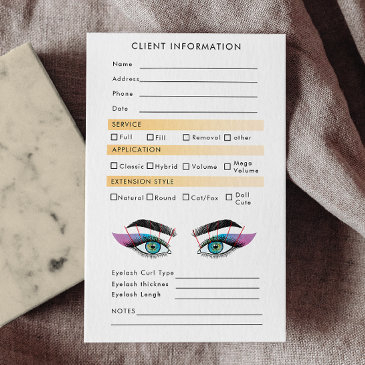 pastel holographic eyelash extensions map business invitations