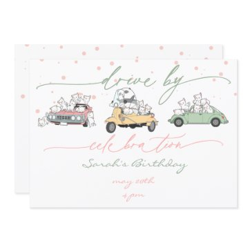 pastel kawaii cats surprise celebration parade invitation