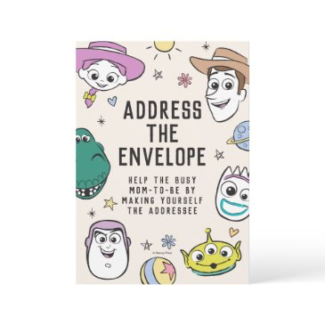 pastel toy story characters baby shower invitation