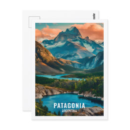 Small Patagonia Argentina Famous Travel Place Postinvitations Front View