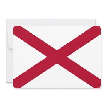 patriotic invitations with flag of alabama, usa