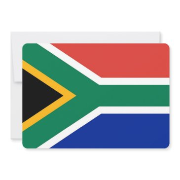 patriotic invitations with south africa flag