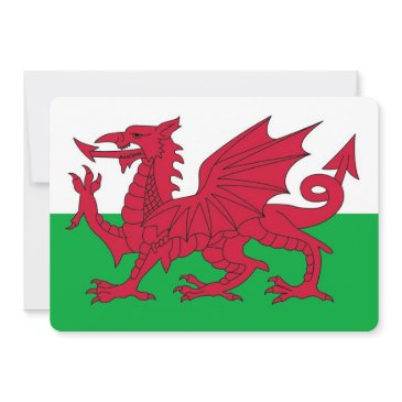 patriotic invitations with wales flag