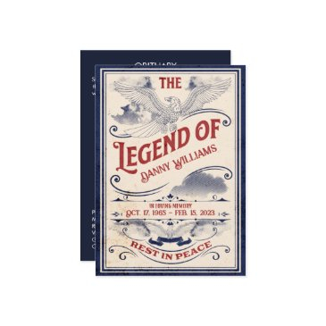 patriotic memorial veteran funeral program