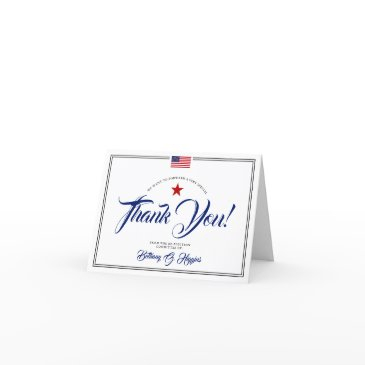 patriotic political themed donation thank you