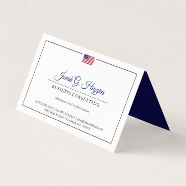 patriotic themed minimal modern style business invitations